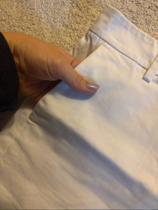 Ann Taylor White Tailored Bermuda Shorts - Picture 3 of 8